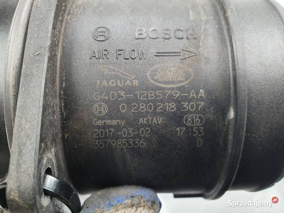 PRZEPŁYWOMIERZ JAGUAR XF PURE G4D312B579AA kujawsko-pomorskie Lipno