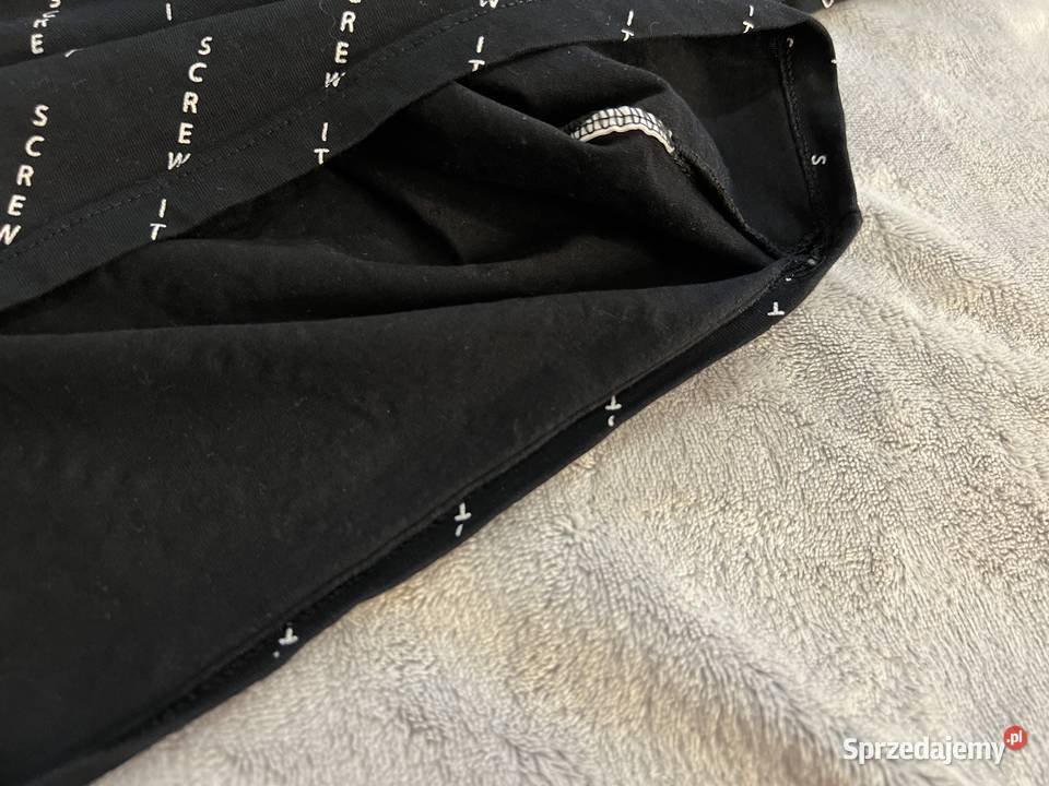 Bluzka crop top z długim rękawem Screw it Sinsay długi Jasło