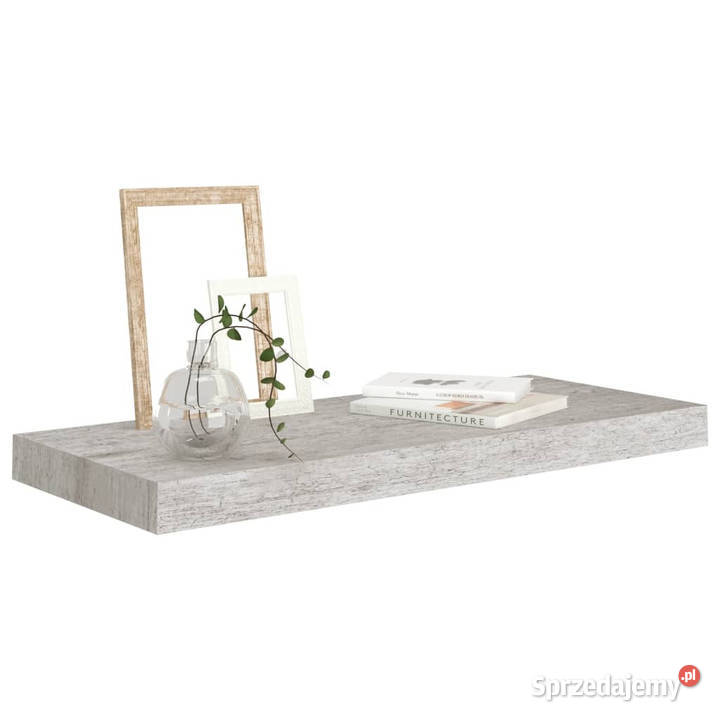 Półki ścienne 2 szarość betonu 60 x 235 x 38 MDF Półki mazowieckie Warszawa