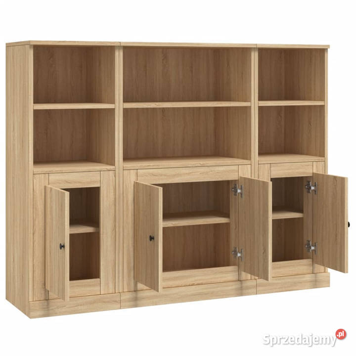 Wysokie szafki 3 dąb sonoma materiał Warszawa