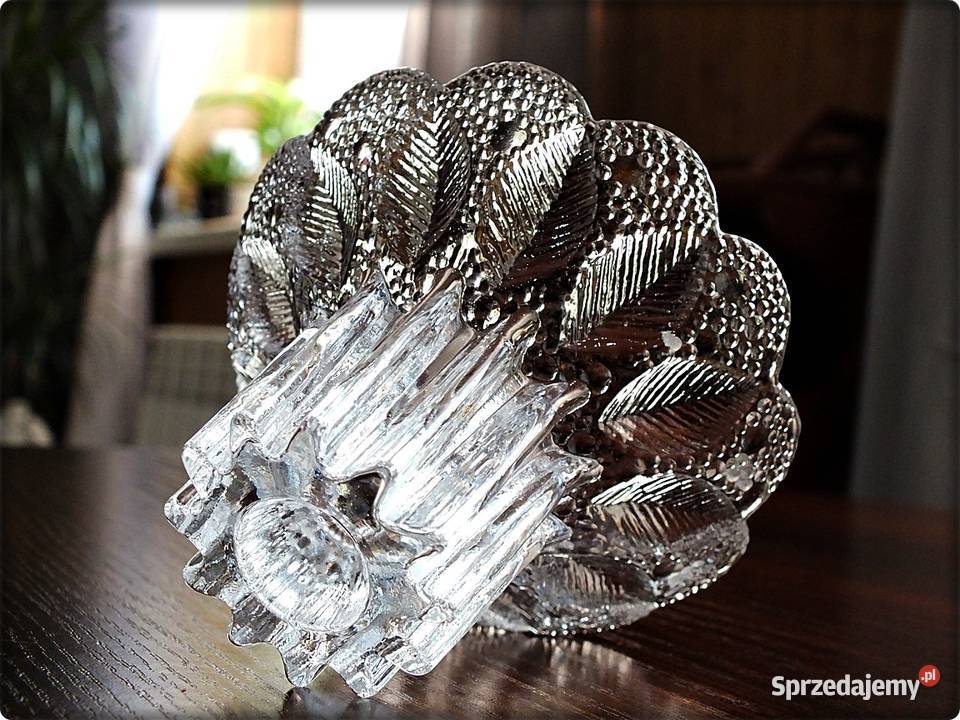 Świecznik kryształowy Medea Lausitzer Glas DDR Żary
