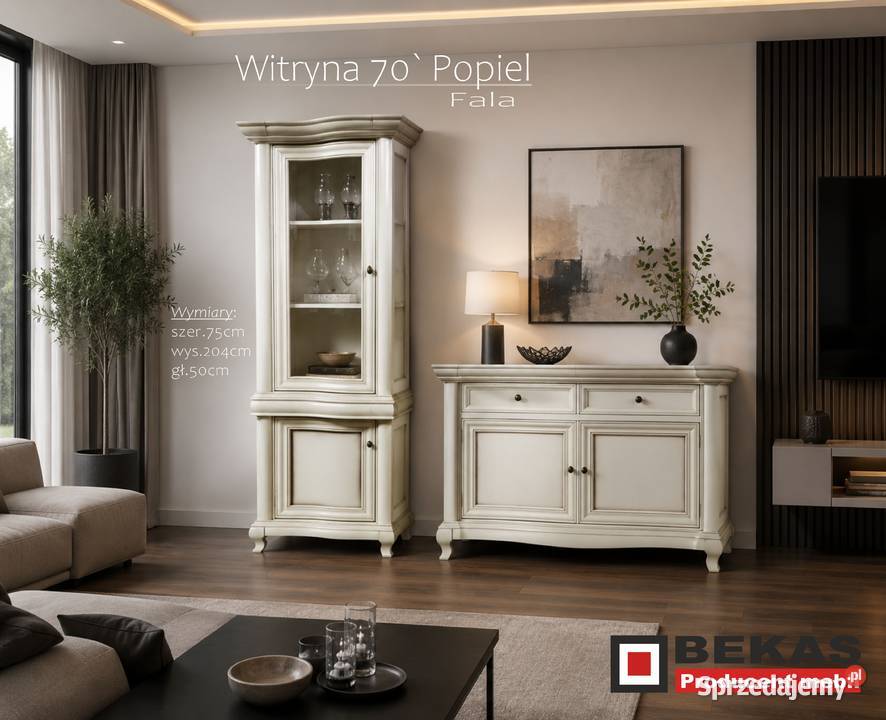 Witryna Ludwik Fala Słupek 75 Kolor POPIEL Mielec sprzedam