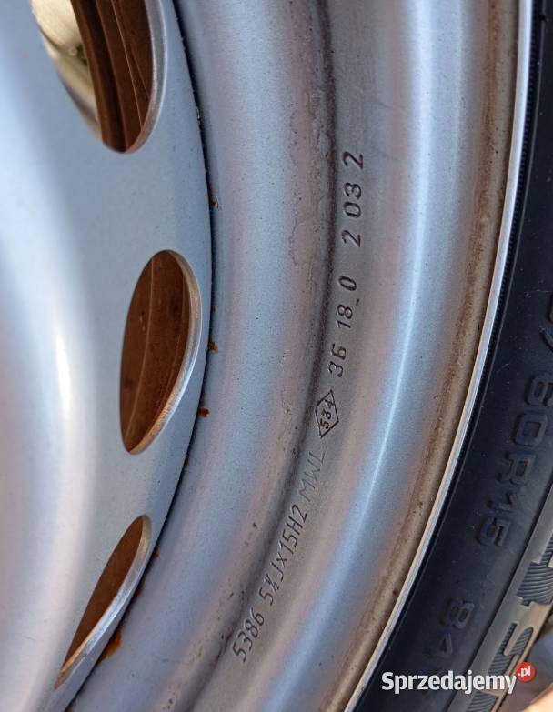 1x Felga stalowa 4 x 100 R15 55 j et 42 Renault Skołoszów