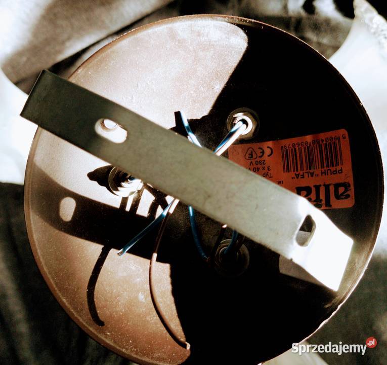 Klasyczny żyrandol szkło i metal Oświetlenie Warszawa