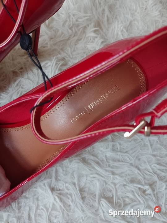 40 River Island Czerwone czółenka szpilki z Kraków sprzedam