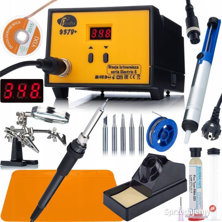Stacja Lutownicza Rosfix 937D 60W Zestaw z Matą Ludźmierz