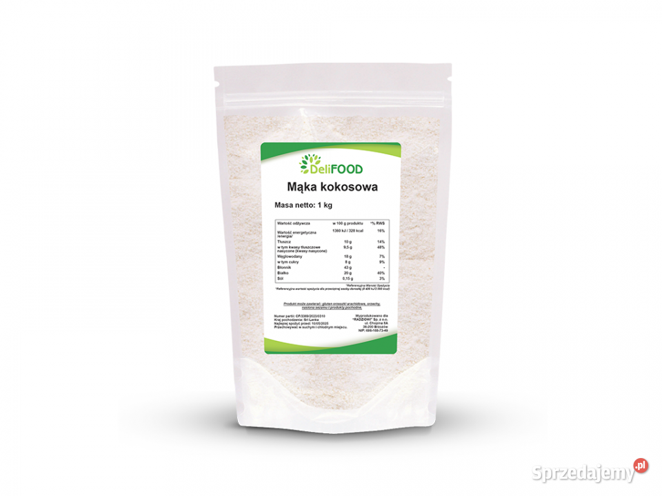Mąka kokosowa 1000g Mąki i mieszanki Brzozów
