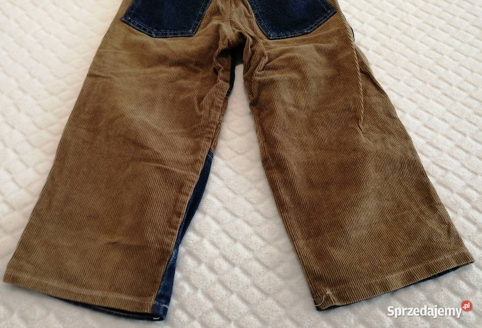 Spodnie sztruksowe dżinsowe chłopięce 110 Irbis Czeladź