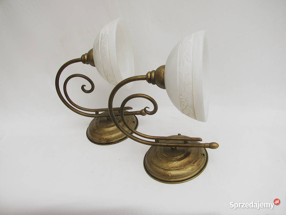 2 kinkiety mosiądz III