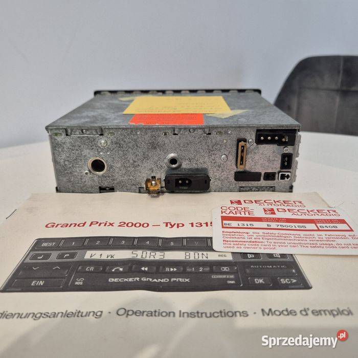 Kolekcjonerskie radio Becker Grand Prix be1315 Radioodtwarzacze Koszalin