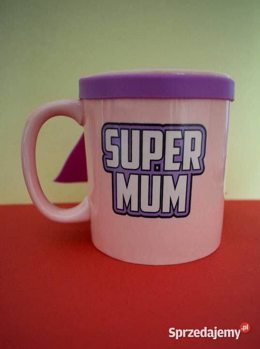 Kubek ThumbsUp ceramiczny Super Mum z peleryną Pozostałe Chełmno sprzedam