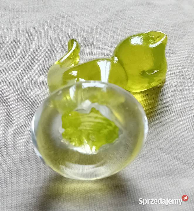 Szklana figurka Kotek w stylu Murano Porcelana i szkło Koźminek