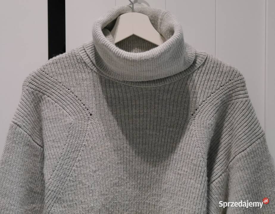 Orsay fajny sweter golf 34 XS szary/srebrny Wrocław