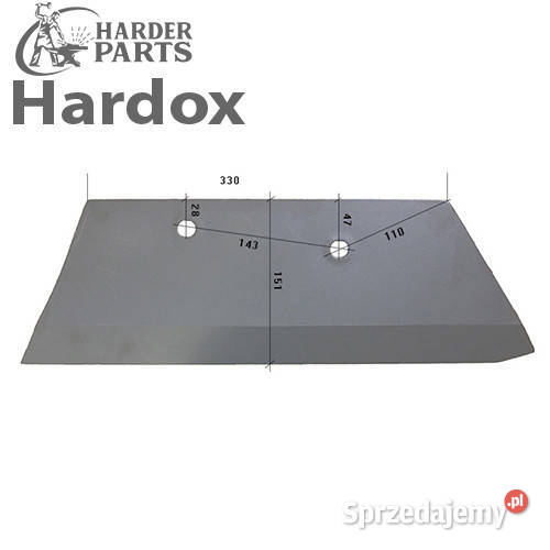 Lemiesz HARDOX 8060502P 74606P części do pługa Suwałki