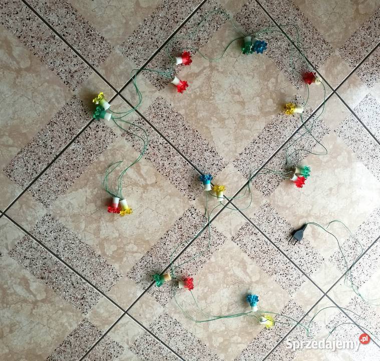 Lampki choinkowe z PRLu vintage Łódź