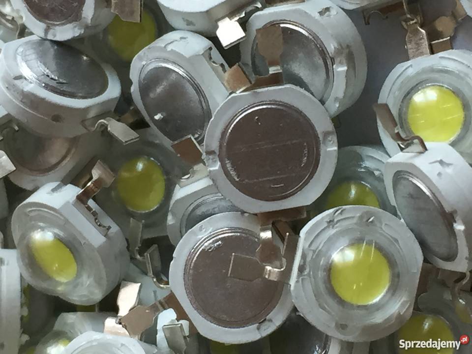 20 Dioda LED 1W biała zimna Części i akcesoria Pomiechówek