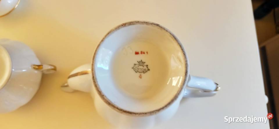 Oryginalna porcelana Giesche serwis kawowy Bytom