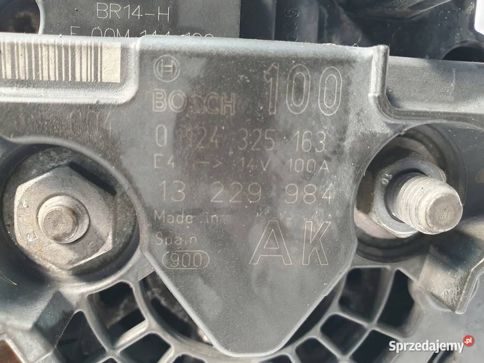 ALTERNATOR Opel Zafira B 16 16V 100A Bosch osobowe Chełm