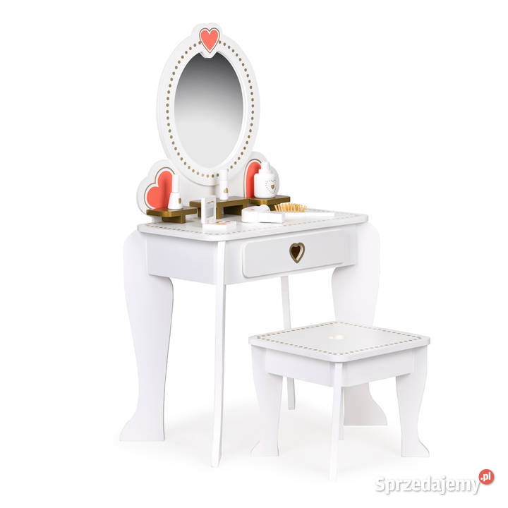 Toaletka dziecięca drewniana duża z lustrem Smogorzów