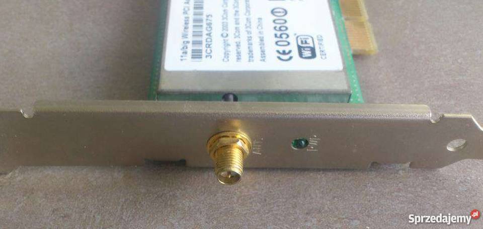 Karta WiFi do stacjonarnego 3Com Atheros ABG Internet i komunikacja Łódź