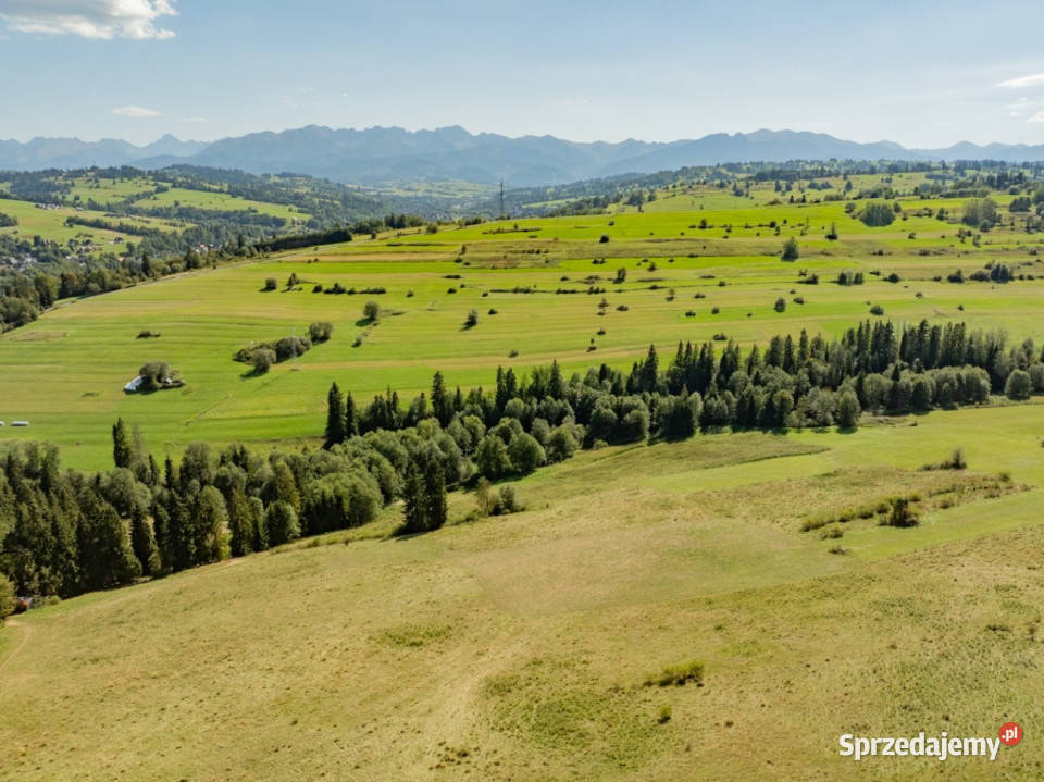 Działka rolna z widokiem na Tatry Biały Dunajec małopolskie