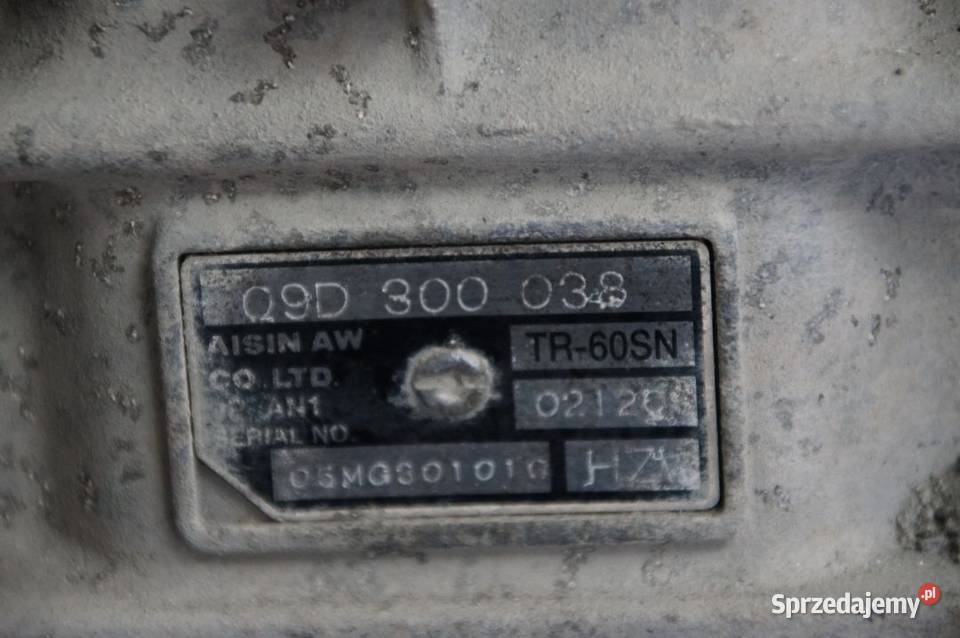 SKRZYNIA BIEGÓW VOLKSWAGEN TOUAREG HZW 36 FSI Lipno