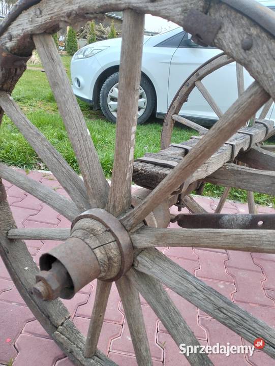 Wóz konny zabytkowy lubelskie Niezabitów-Kolonia