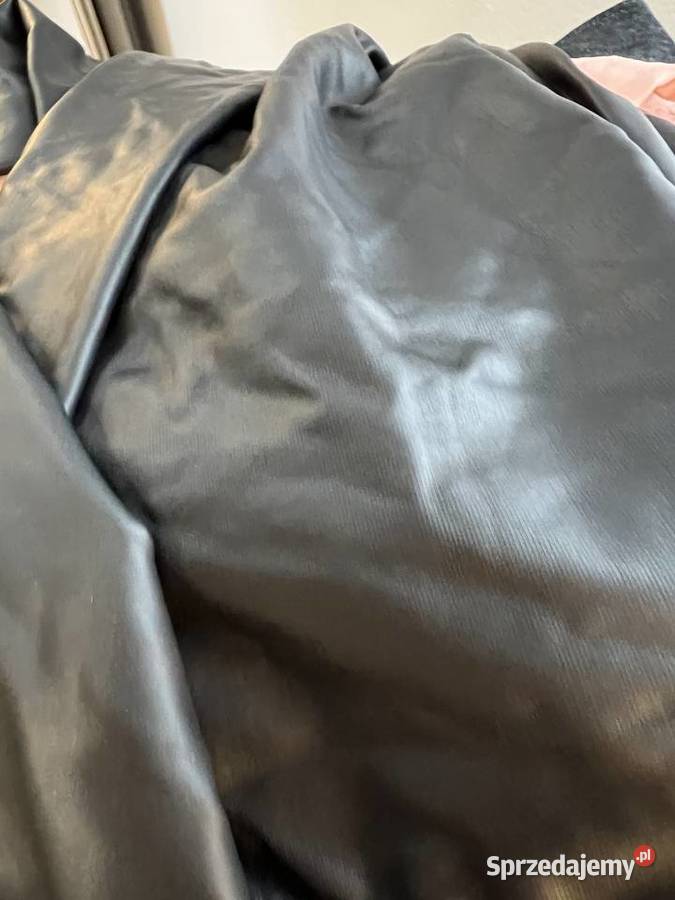 Legginsy spodnie skórzane czarne Rozmiar 40(L) Jasło