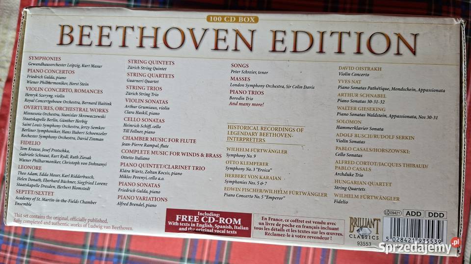 Ludwig Van Bethoven 100CD box CD Kraków sprzedam