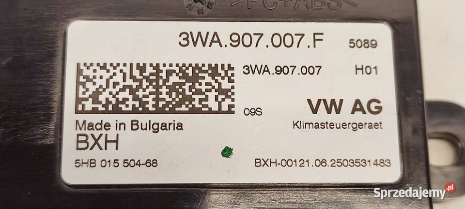 SKODA SUPERB 4 MODUŁ KLIMATYZACJI 3WA907007F Motoryzacja dolnośląskie