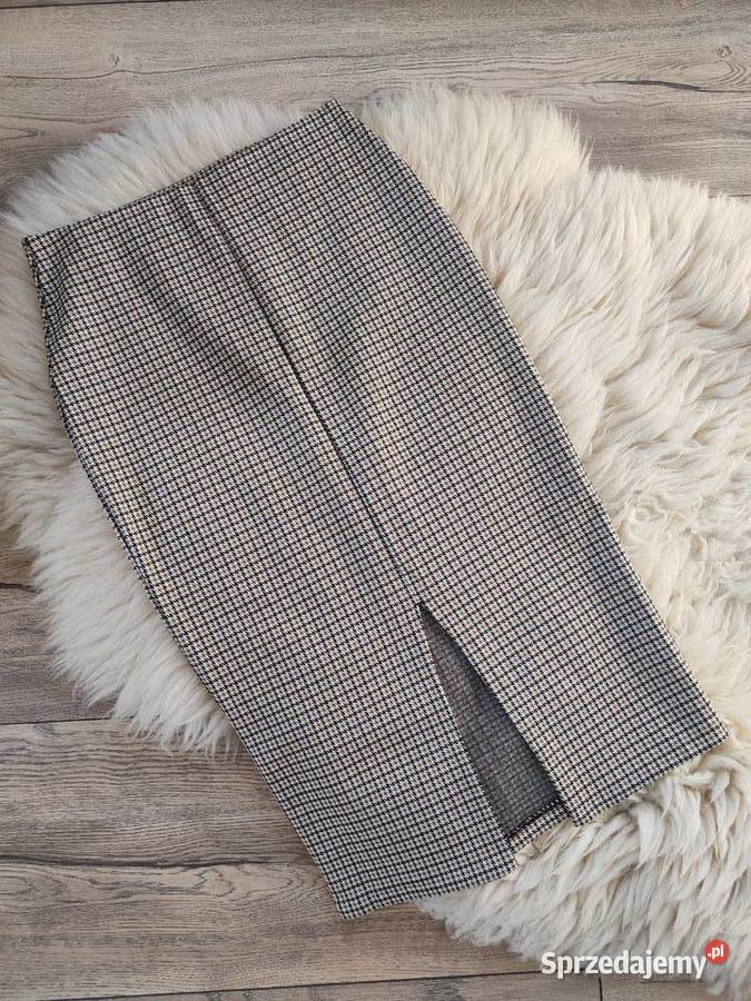 Spódnica Midi w pepitke Pepitka 34 XS Vintage Spódnice i sukienki podkarpackie Jasło