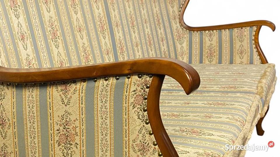 002 Sofa kanapa trzyosobowa w stylu ludwikowskim Gryfice sprzedam