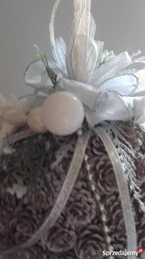 kula świąteczna bożonarodzeniowa z szyszek Bielsko-Biała