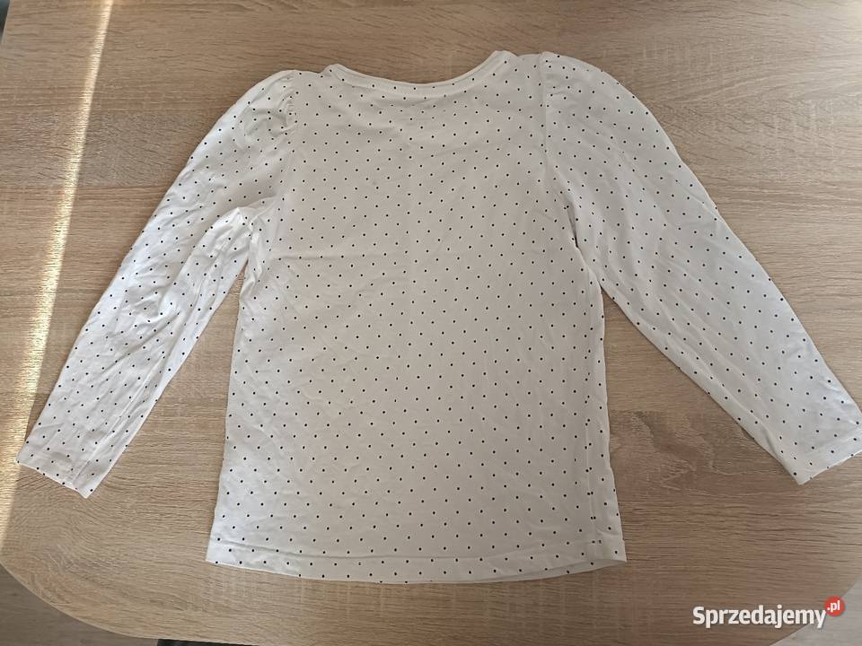 Bluzka biała w kropki Sinsay 110 Kwidzyn