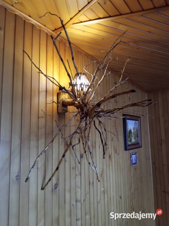 Lampa Żyrandol Sufitowy Ścienny Korzeń Drzewa