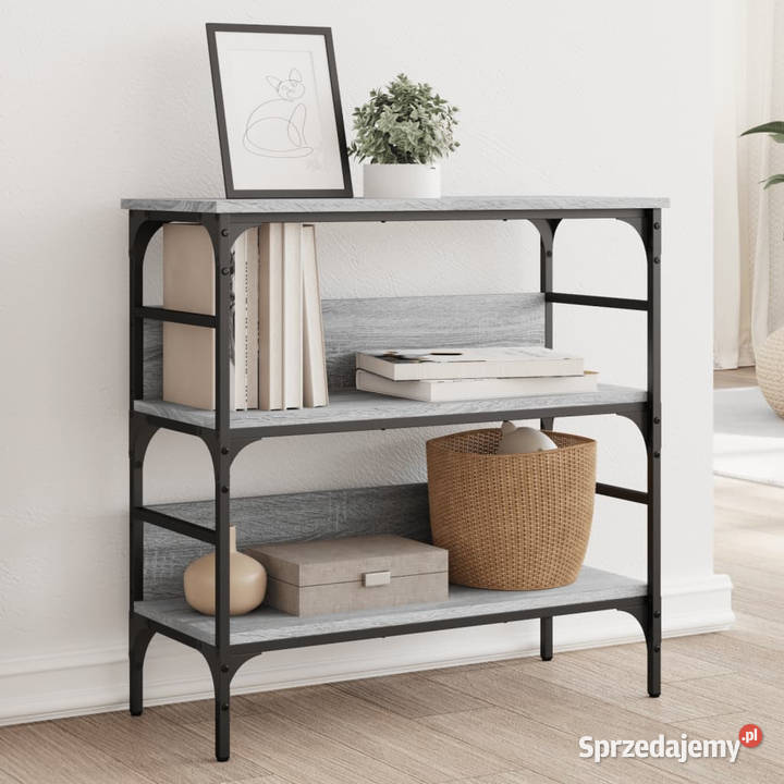Stolik konsolowy szary dąb sonoma 75x32x75 Warszawa