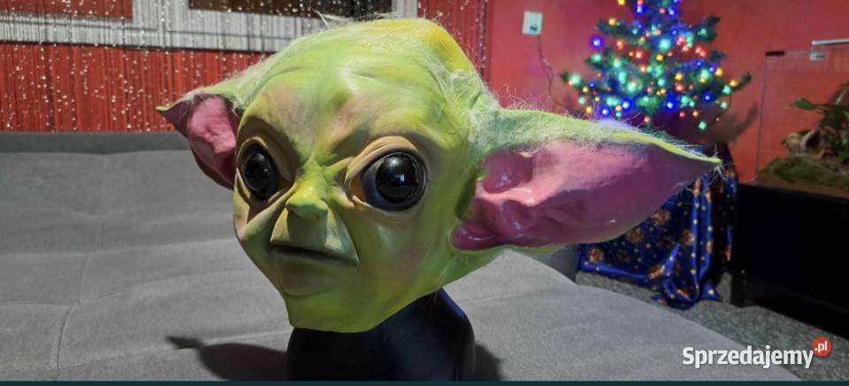 Lateksowa maska Baby Yoda Jasło