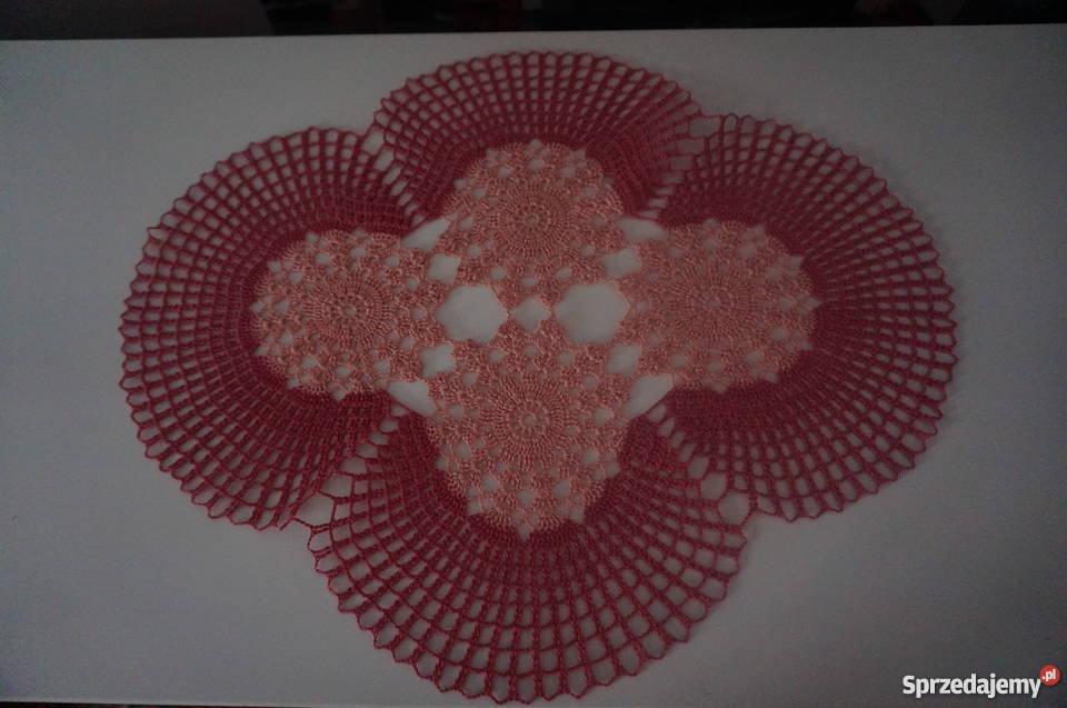 serwety obrus bieżnik serweta szydełko Libiszów-Kolonia