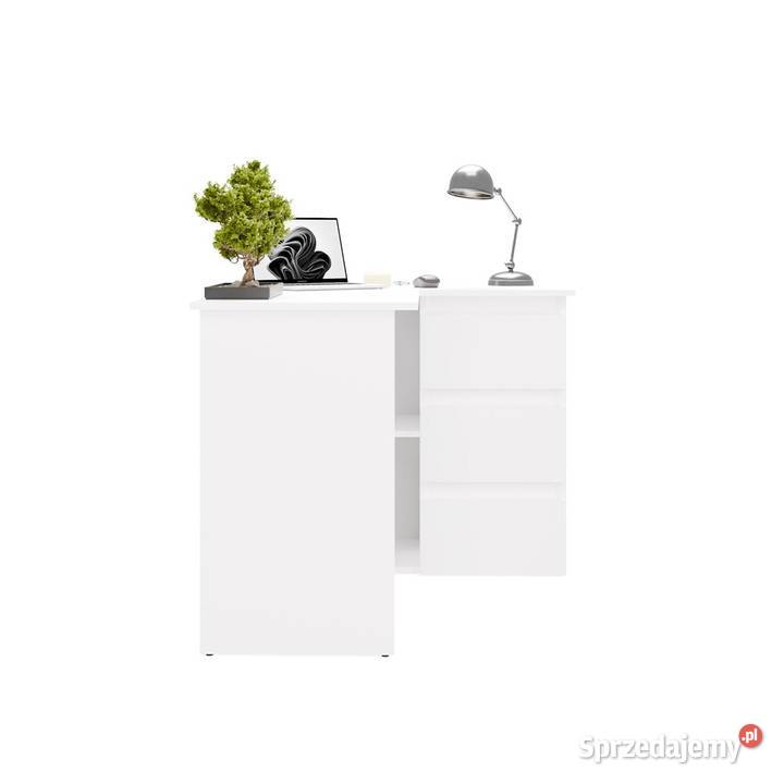 Biurko narożne NICEA PRAWE BIAŁY 48.5cm opolskie