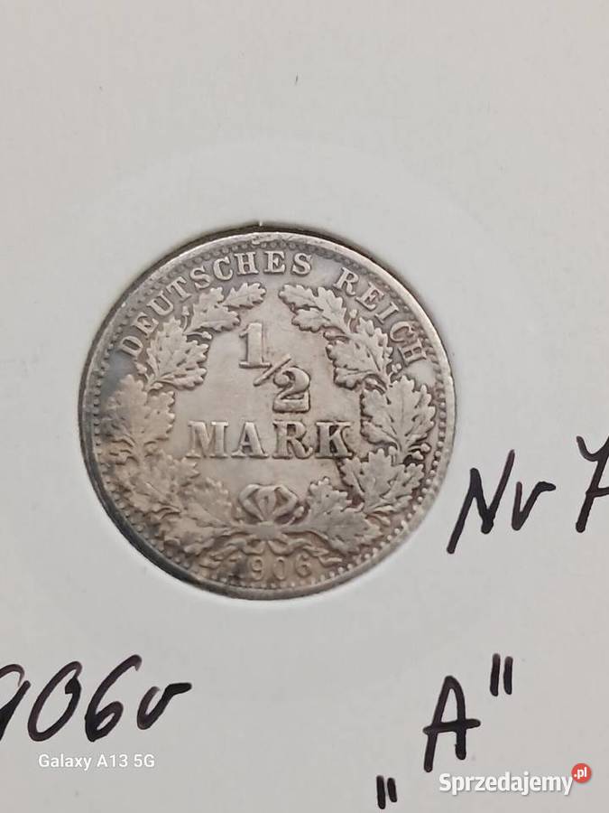 12 Marki Prusy 1906 r 7 mennica A Konin