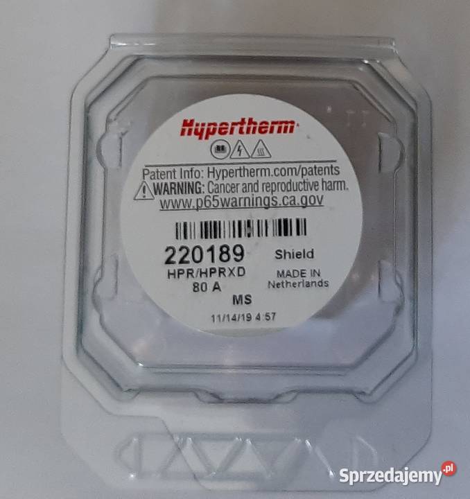 220188 HPR Dysza Hypertherm Oryginał 80A