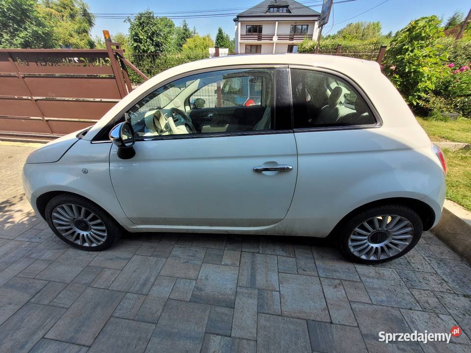Fiat 500 jasny środek szyberdach klimatyzacja sprowadzony Kraków