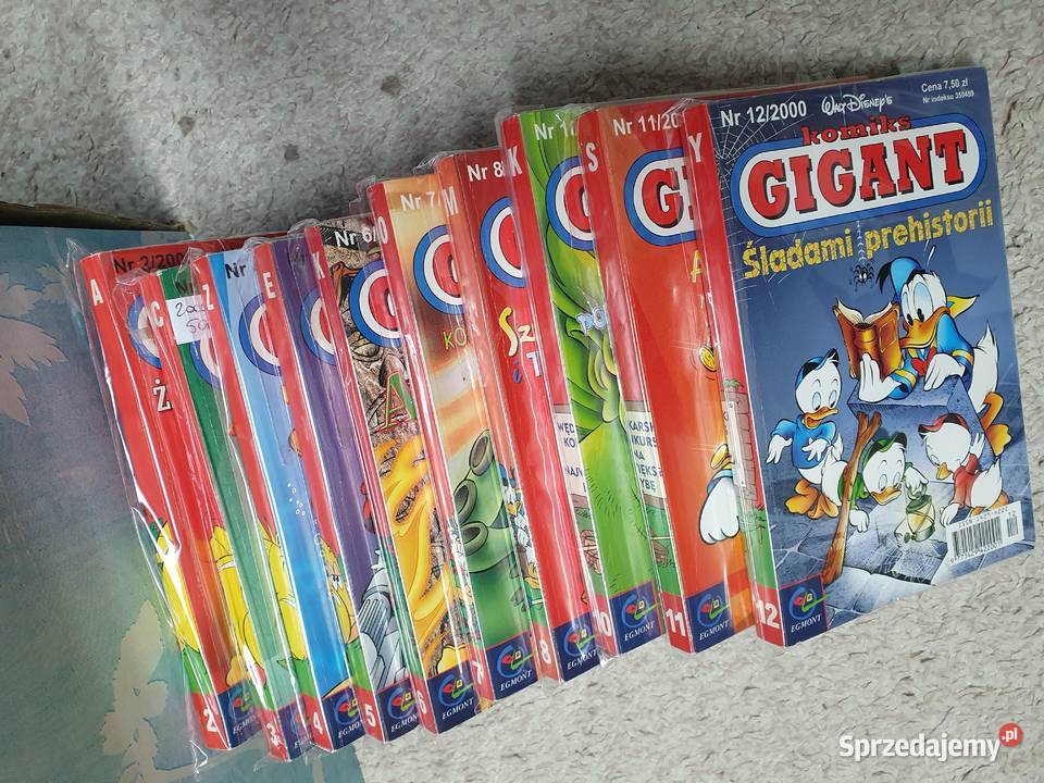 Komiks Gigant rocznik 2000 zestaw 11 tomów Gdynia