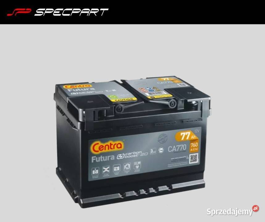 Akumulator CENTRA 77Ah760A CA770 3 lata Toruń