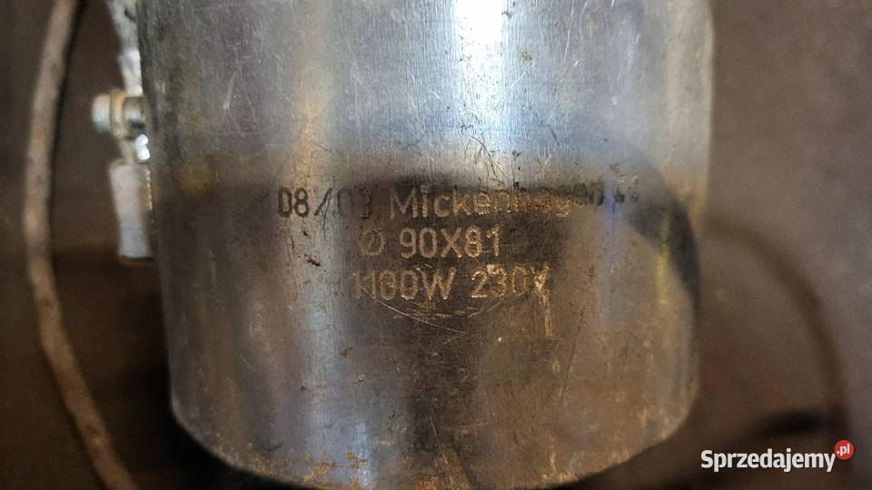 Grzałka opaskowa na cylinder wtryskarki fi 105 zachodniopomorskie Białogard