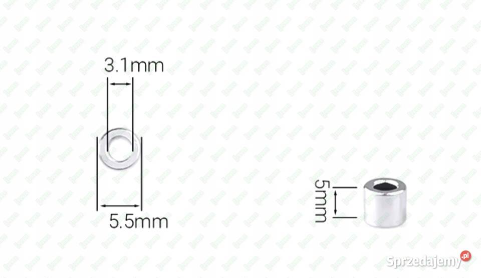 M3X5 DYSTANSOWA TULEJKA ALUMINIOWA 3D DRUKARKA