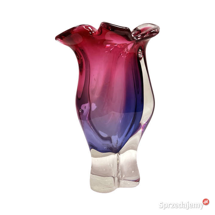 Wazon vintage Josef Hospodka Chribska Porcelana i szkło Warszawa