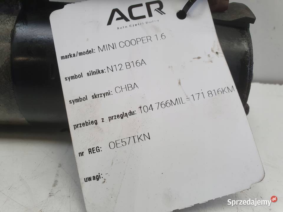 ROZRUSZNIK Mini Cooper R56 16 16V VTi ROZRUSZNIK