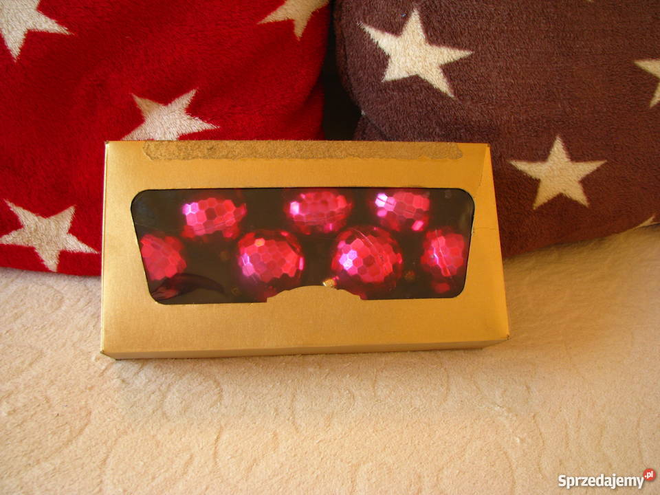 Malinowe bombki choinkowe plastry miodu ozdoby Dekoracje i ozdoby Krapkowice