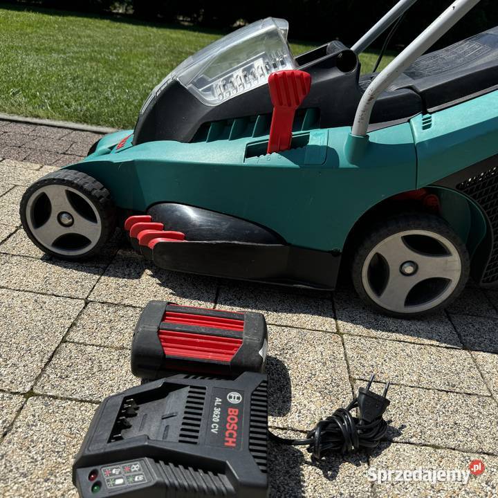 Kosiarka akumulatorowa Bosch Rotak 37Li z koszem Kosiarki akumulatorowe dolnośląskie Lubin sprzedam